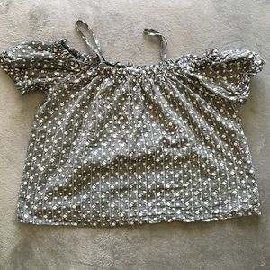 Grey Cold Shoulder Blouse!